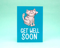 Get Well Soon Cone - Greetings Card