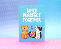 We're Perfect Together - Greetings Card - Valentine's Day