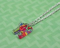 Patchwork Cat Necklace