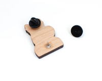 Nerd Cat - Wooden Pin