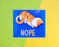 NOPE - Vinyl cat sticker