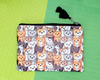 Clowder of Cats Zip Pouch