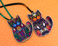 Christmas Spiral Cat - Wooden Decoration Christmas Spiral Cat - Wooden Decoration