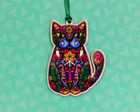 Christmas Spiral Cat - Wooden Decoration Christmas Spiral Cat - Wooden Decoration