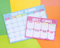 Pink Cats - Mini Weekly Planner- Desk pad - Notepad A5