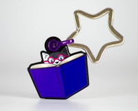 Pixie Book Cat - Key Ring - ECO