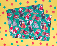 Recycled Christmas Cats Wrapping Paper Recycled Christmas Cats Wrapping Paper