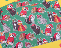 Recycled Christmas Cats Wrapping Paper Recycled Christmas Cats Wrapping Paper
