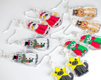 Star Cat Earrings - LIMITED EDITION - Sterling Silver