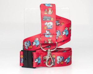 Cats and Tea/Coffee and Books - Lanyard - with Safety Clip Cats and Tea/Coffee and Books - Lanyard - with Safety Clip