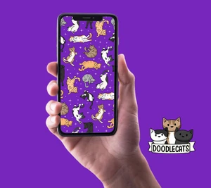 Belly Cats - Phone Wallpaper