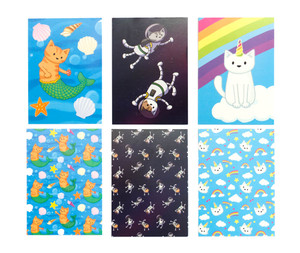 Cat Postcard Collection - Set of 6 Cat Postcard Collection - Set of 6