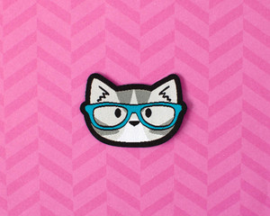 Nerd Cat Mini Patch
