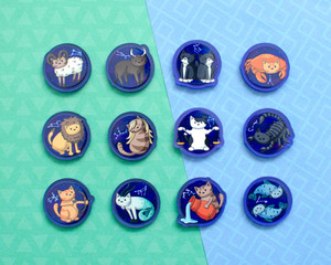 Zodiac Cat - Acrylic Pin Zodiac Cat - Acrylic Pin