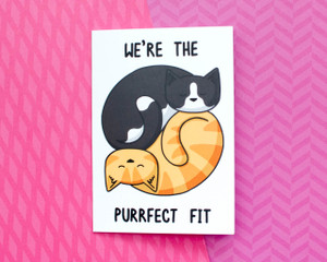We're the Perfect Fit - Greetings Card - Valentine's Day Love We're the Perfect Fit - Greetings Card - Valentine's Day Love