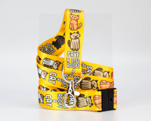 Adopt Rescue Cats Lanyard - with Safety Clip Adopt Rescue Cats Lanyard - with Safety Clip