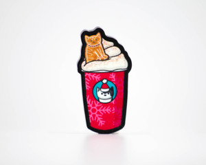 Gingerbread Latte Cat - Christmas Winter Acrylic Pin Gingerbread Latte Cat - Christmas Winter Acrylic Pin