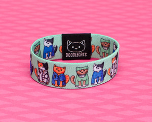 Doodlecats Elastic Bracelet - Medical Cats Doodlecats Elastic Bracelet - Medical Cats