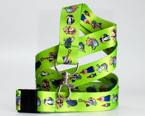 Gardening Cats - Lanyard - with Safety Clip Gardening Cats - Lanyard - with Safety Clip