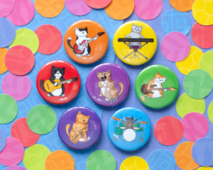 Musician Cat Badge Musician Cat Badge
