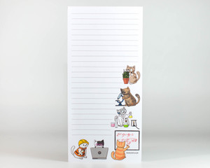 STEM Cats Notepad with optional magnet STEM Cats Notepad with optional magnet