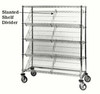 Metro DCR17C  Super Erecta 17" Chrome Slanted Shelf Dividers Qty-12