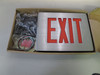 #1 Dual-Lite SESRBNE Sempra Exit Sign Red LED Die Cast Aluminum