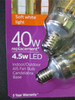 Philips Warm Glow 40W/4.5W Dimmable LED A15 Fan Bulb Candelabra Base
