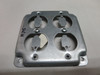 4" Sq 2 Flush Duplex Surface Cover Steel City RS8