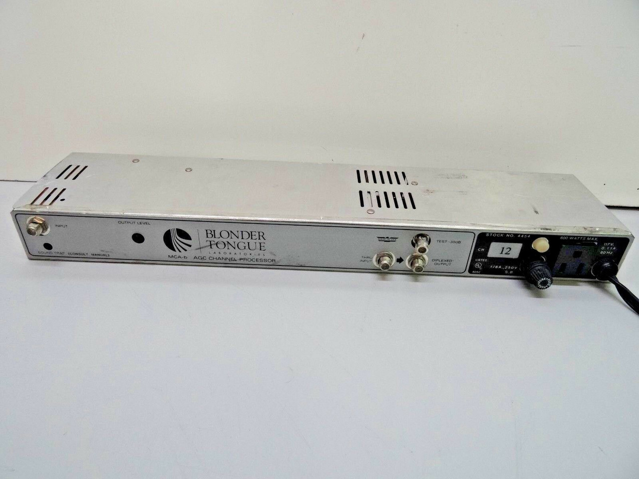 BLONDER TONGUE MCA-b Single Channel VHF/FM Strip Amplifier Processor 4454