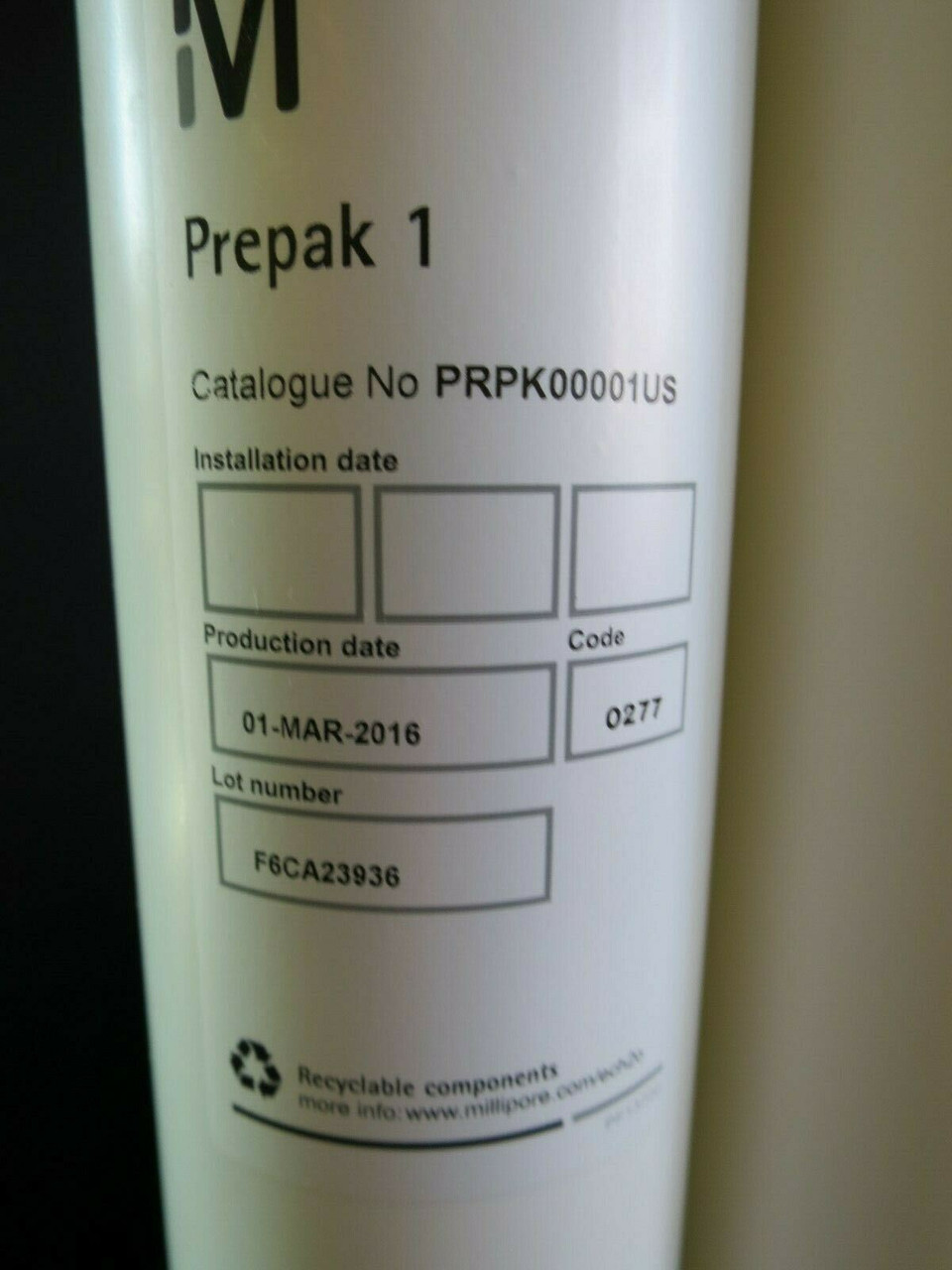 Replacement Cartridge for Millipore PRPK00001US Prepak 1 (3pk)