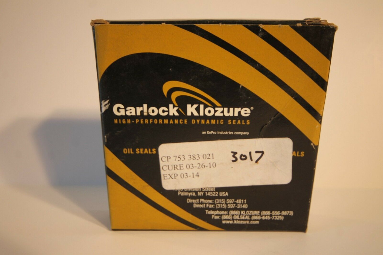 Garlock Klosure Oil Seal 21158-1201 2" x 2.997" x 0.375"