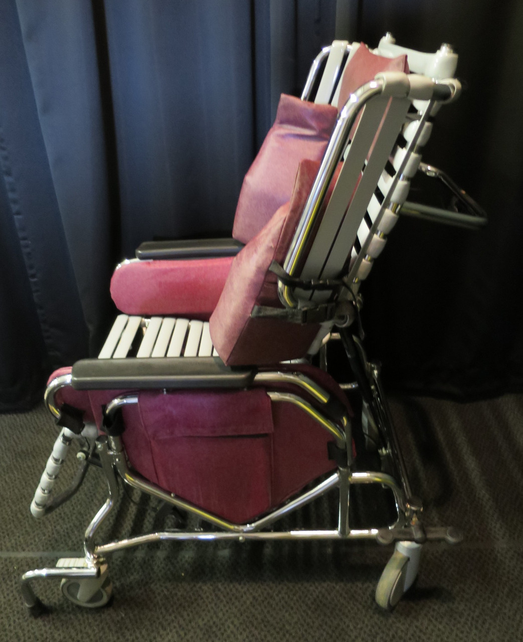 Broda Elite Tilting Patient Wheelchair Recliner 85V Chrome
