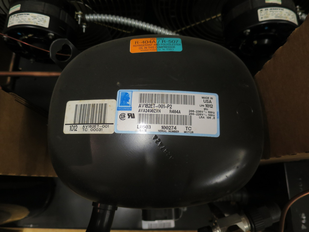 Tecumseh R404A Low Temp Condensing Unit AVA2512ZXNXM