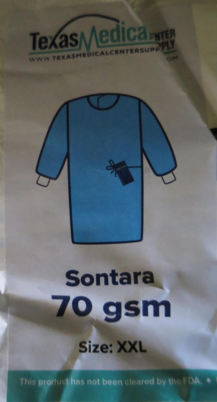 Case of 50 size XXL Surgical Gowns Sontara 70 gsm