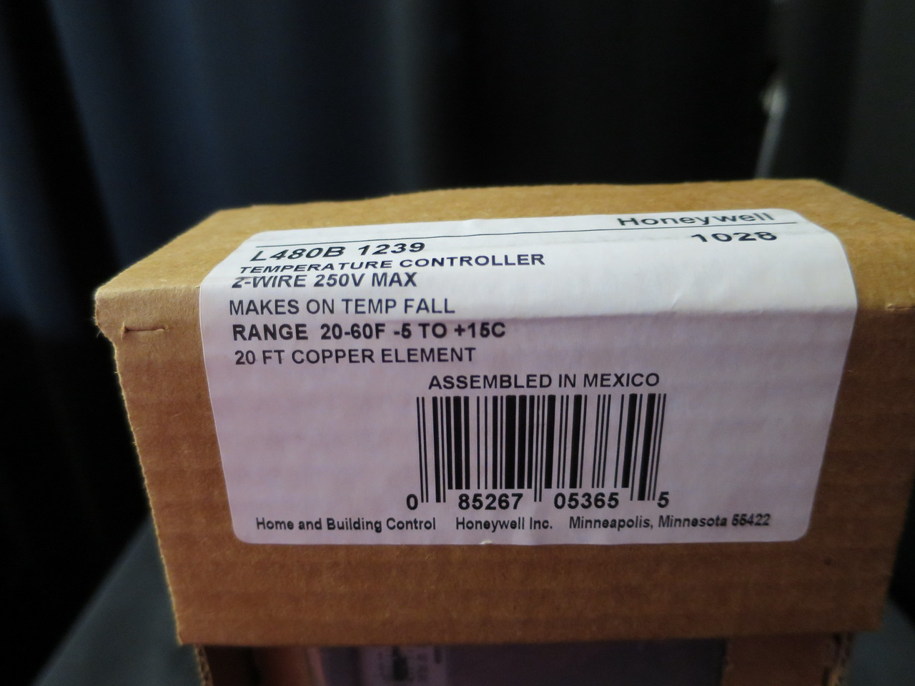 Temperature Controller Honeywell L480B1239