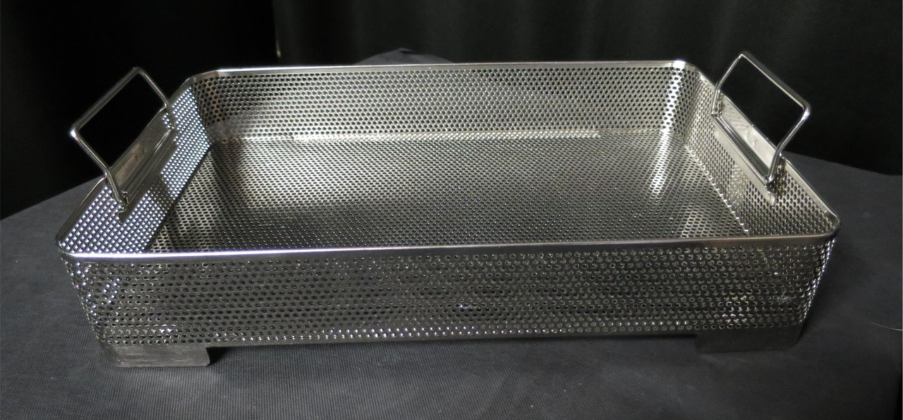 Used 16 3/4" x10 3/4" Perforated Medical/Dental Sterilization Tray