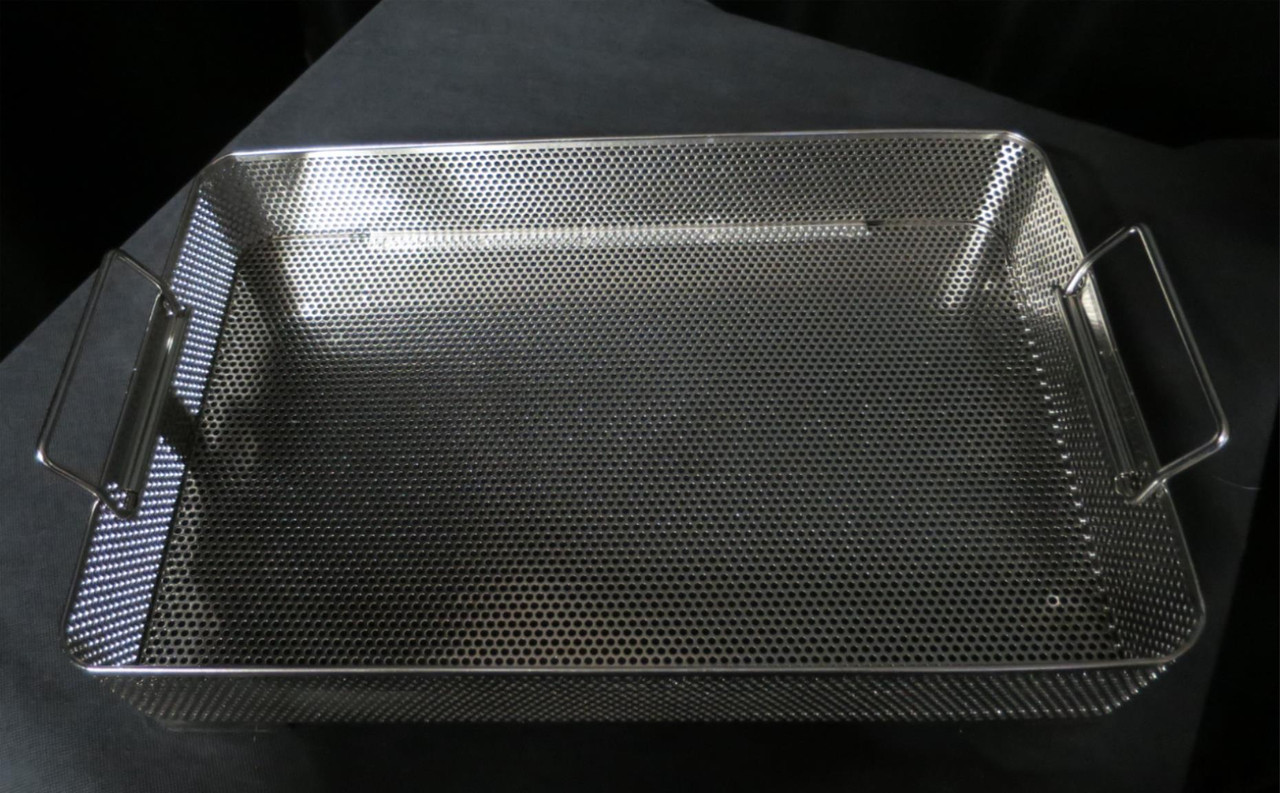 Used 16 3/4" x10 3/4" Perforated Medical/Dental Sterilization Tray