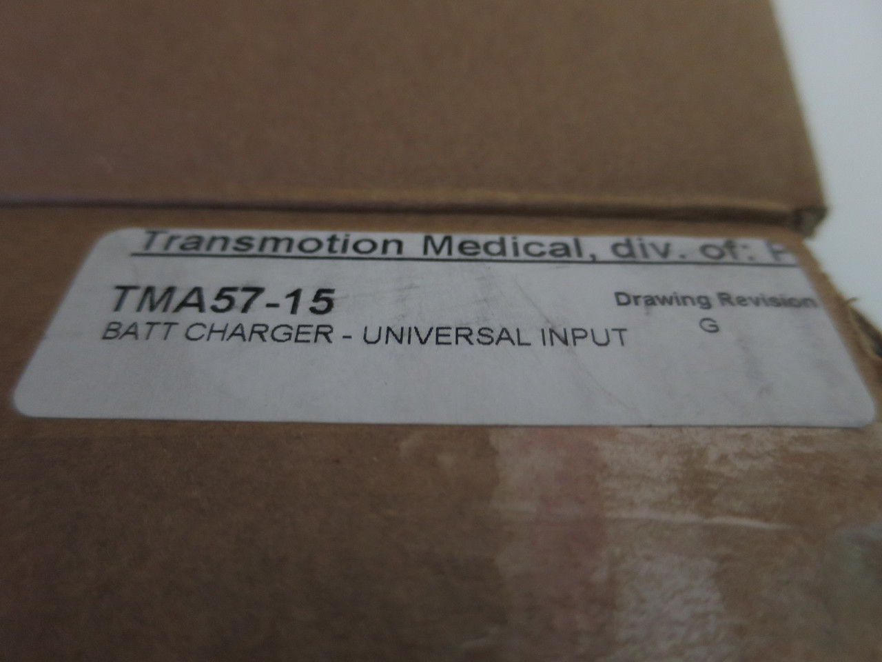 TransMotion Medical Universal Charger TMA57-15 (no power supply)