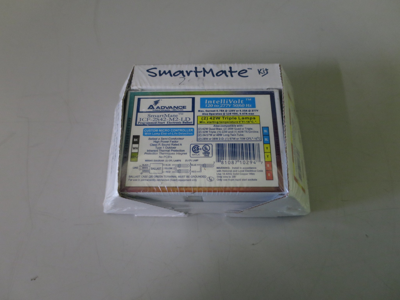 NIB SmartMate Ballast Kit A Advance Transformer ICF-2S42-M2-LD