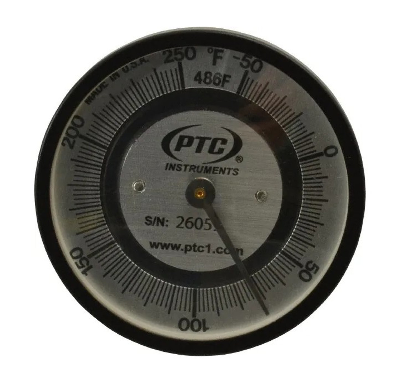 Pipe Surface Spring Held Thermometer -50 to 250 degrees PTC 486F