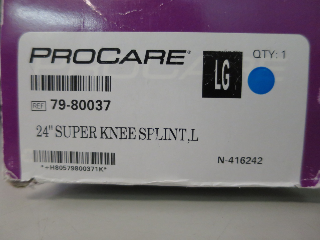 24" Super Knee Splint Size LG Procare 79-80037