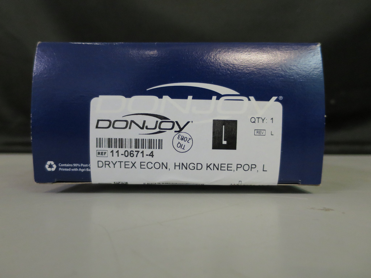 DonJoy 11-0671-4 Hinged Knee Brace Drytex Large Left or Right Knee