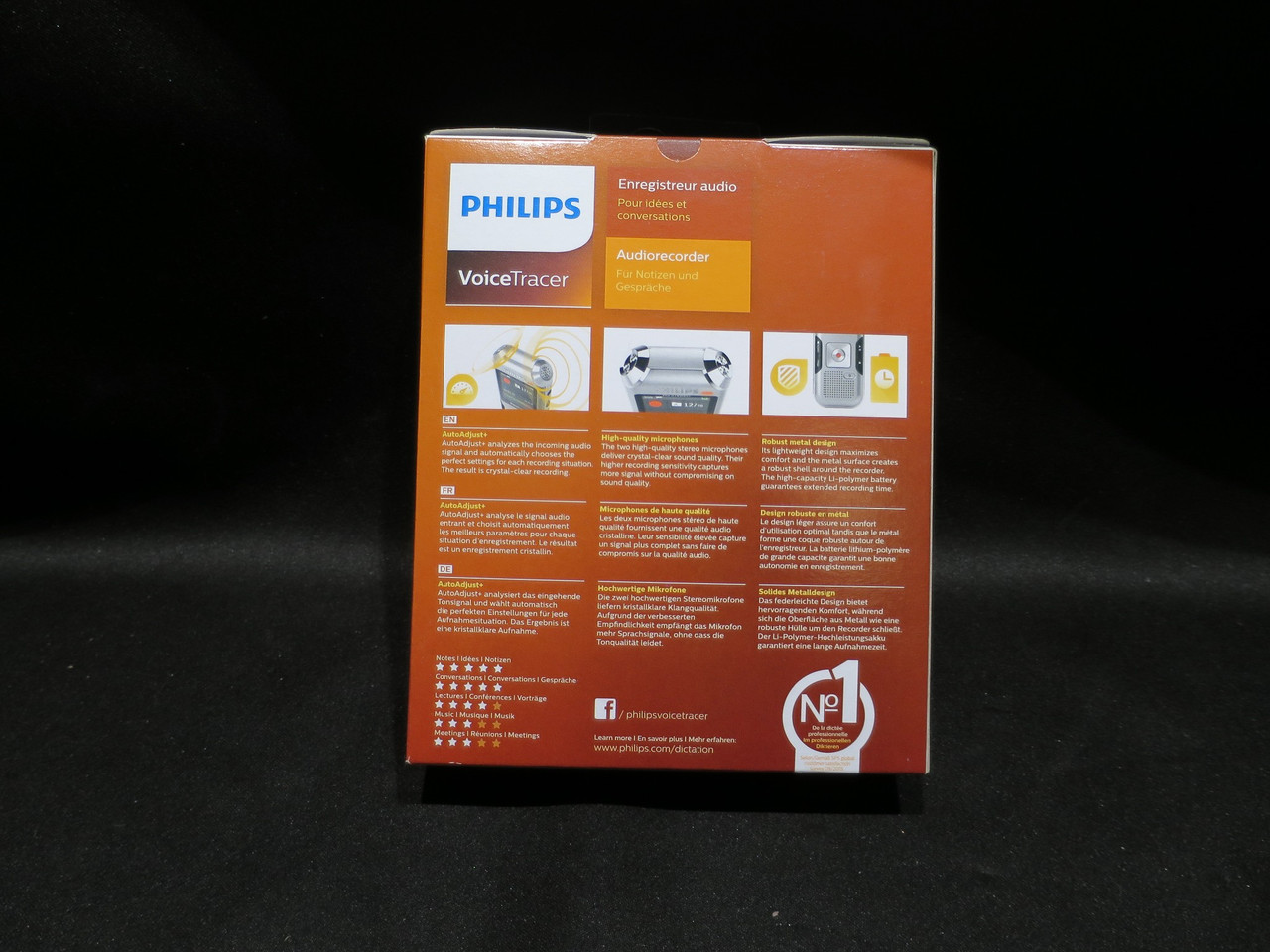 Philips Voice Tracer Audio Recorder DVT4010