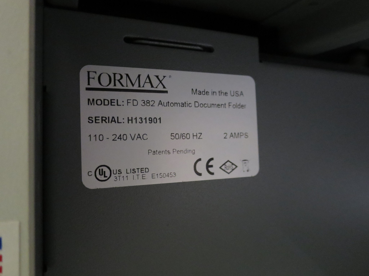 Formax FD 382 High Speed Automatic Document Folder