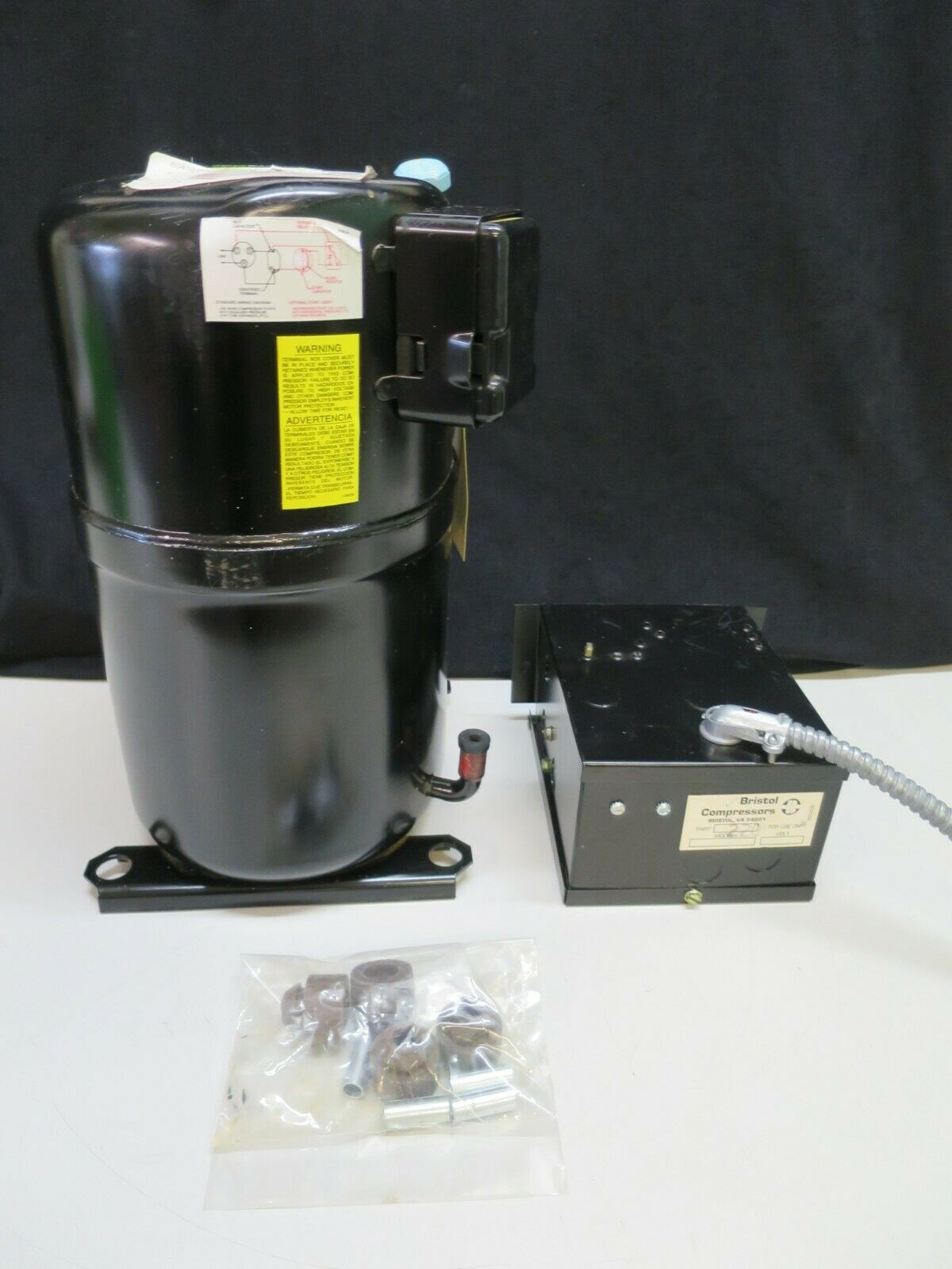 Bristol Compressor L53A113BBCA 208/230 1Ph 60Hz R502