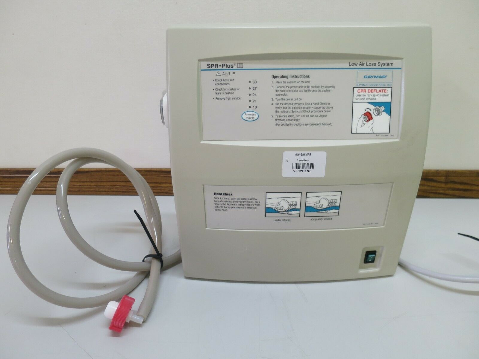 SPR III Low Air Loss System Mattress Pump Block20Sales