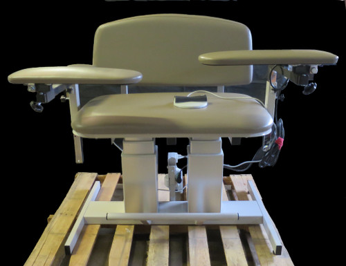 Clinton Power Series Bariatric Blood Drawing Chair with Padded Arms