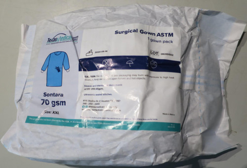 Case of 50 size XXL Surgical Gowns Sontara 70 gsm