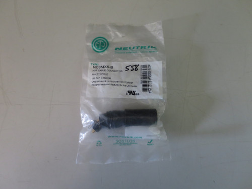 XLR Cable Connector Neutrik NC3MXX-B